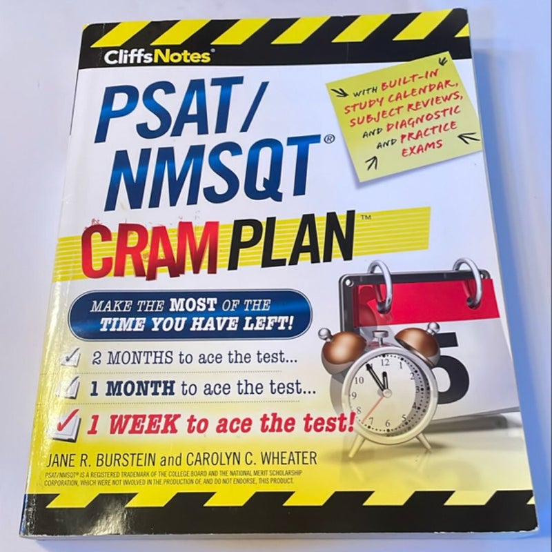 CliffsNotes PSAT/NMSQT Cram Plan