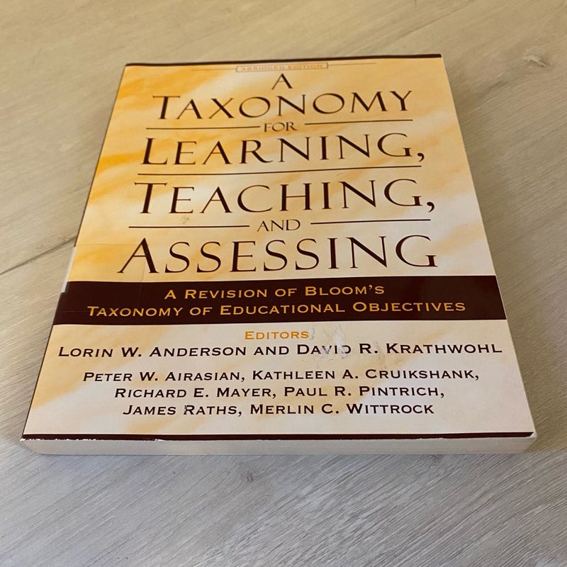 A Taxonomy for Learning, Teaching, and Assessing