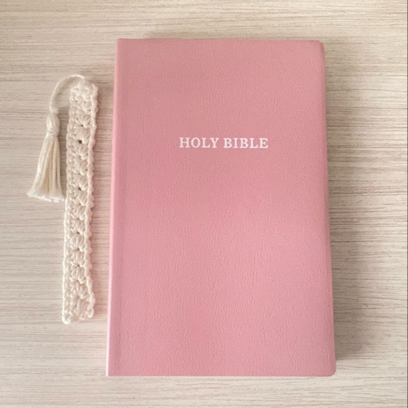 The Holy Bible, King James Version - Free Handmade Bookmark Included!