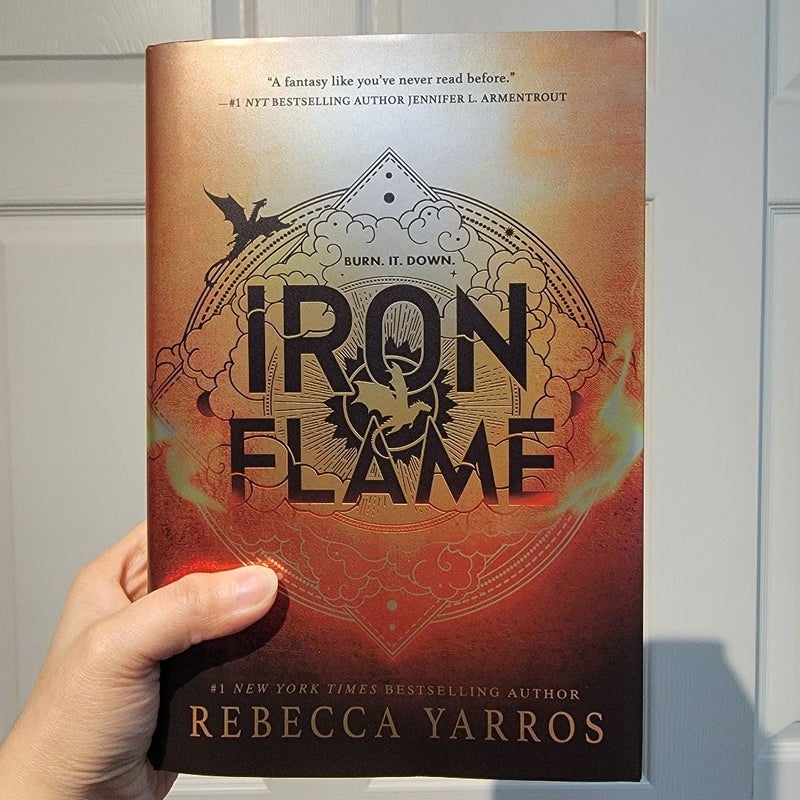 Iron Flame [New, Sprayed Edges] + release day goodies