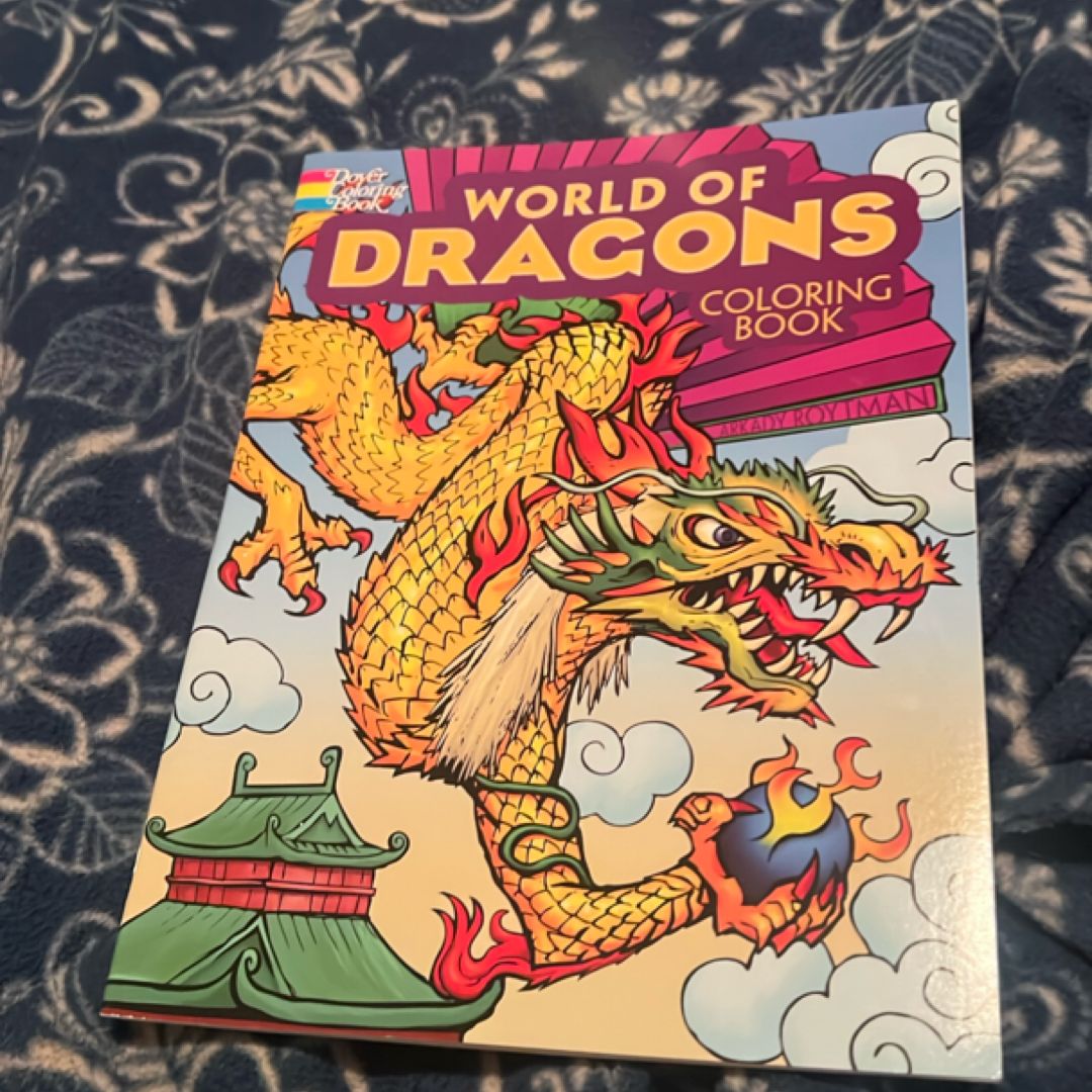 World of Dragons Coloring Book