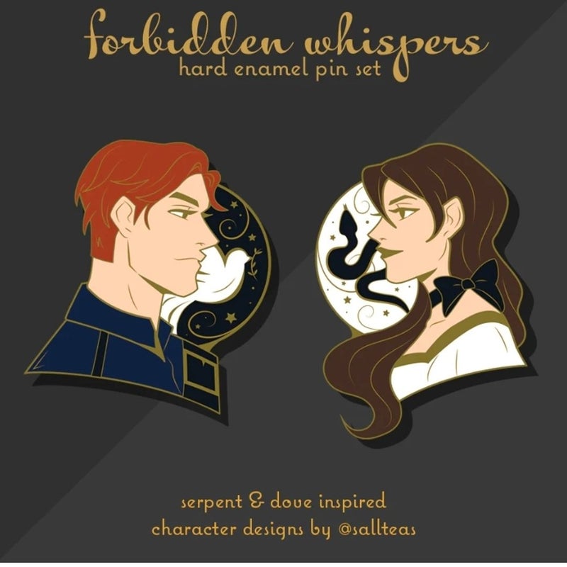 Serpent and Dove Reid and Lou pins
