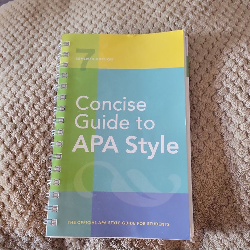 Concise Guide to APA Style