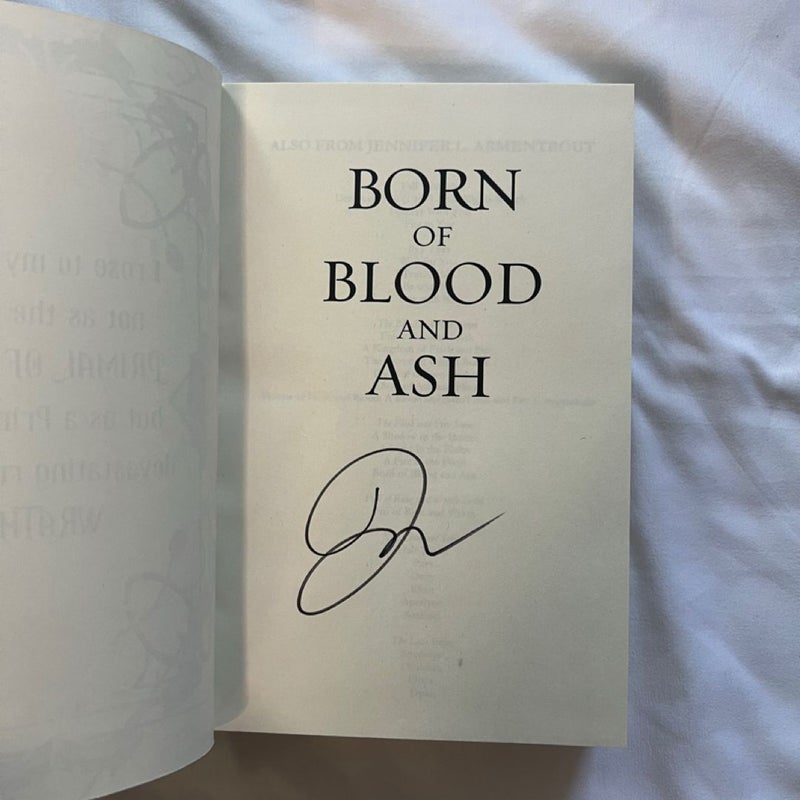 Born Of Blood And Ash (Signed Barnes and Noble Edition) 
