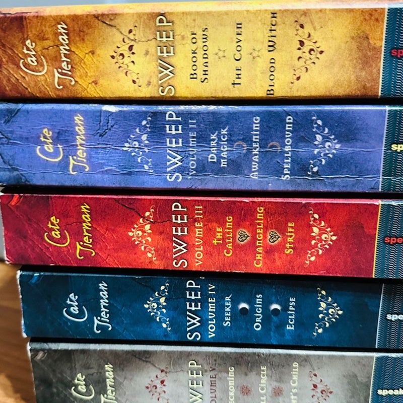 Sweep Series by Cate Tiernan 5 Volume Omnibus Lot with 15 Books