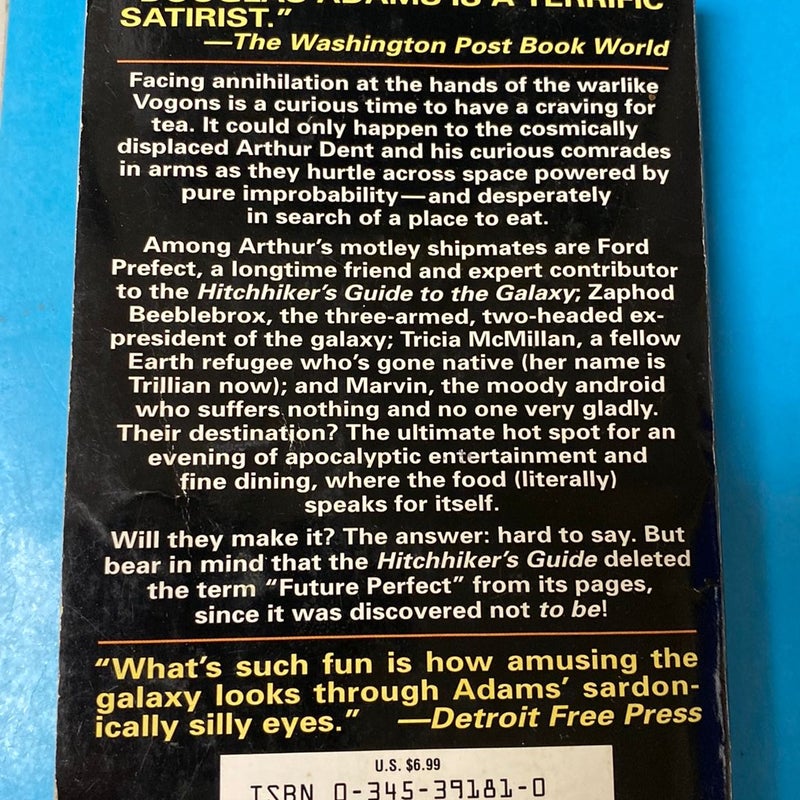 The Restaurant at the End of the Universe