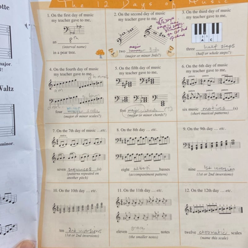 Piano Adventures - Theory Book - Level 3B