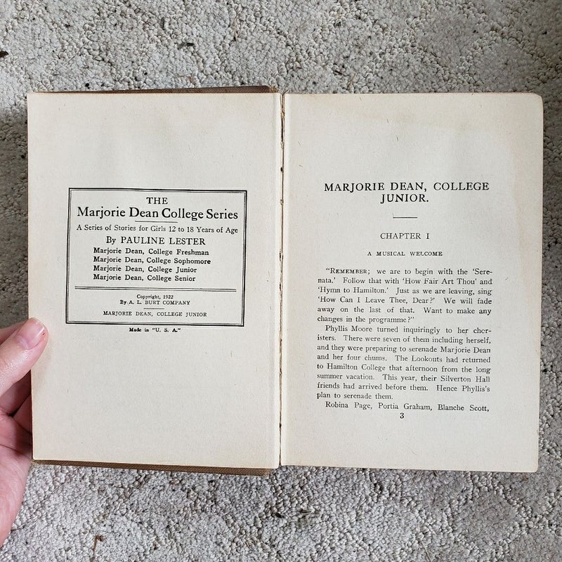 Marjorie Dean: College Junior (This Edition, 1922)