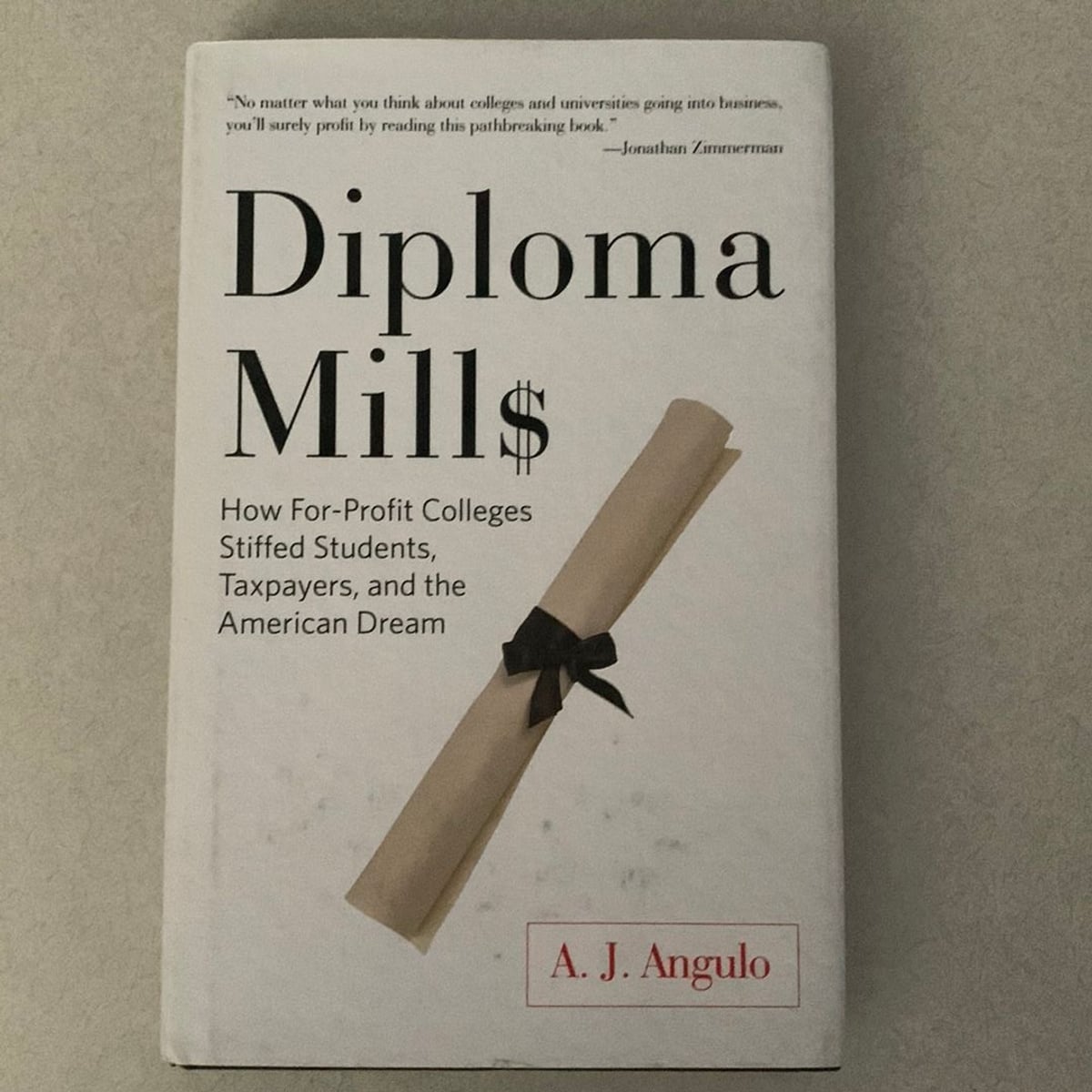 Diploma Mills by A. J. Angulo, Hardcover Pangobooks