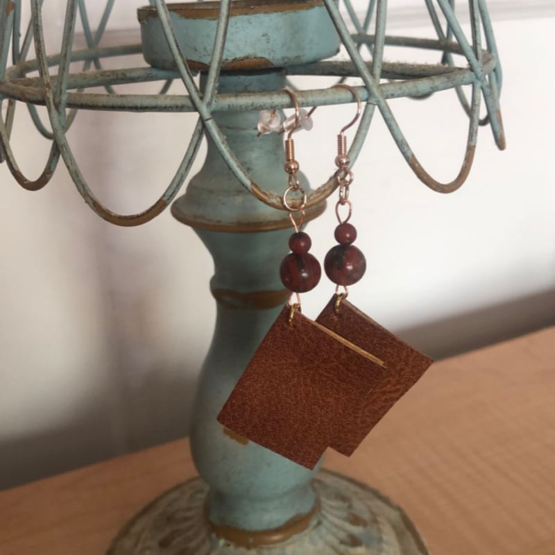 Handmade bookish earrings