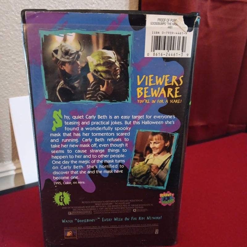 Goosebumps The Haunted Mask VHS