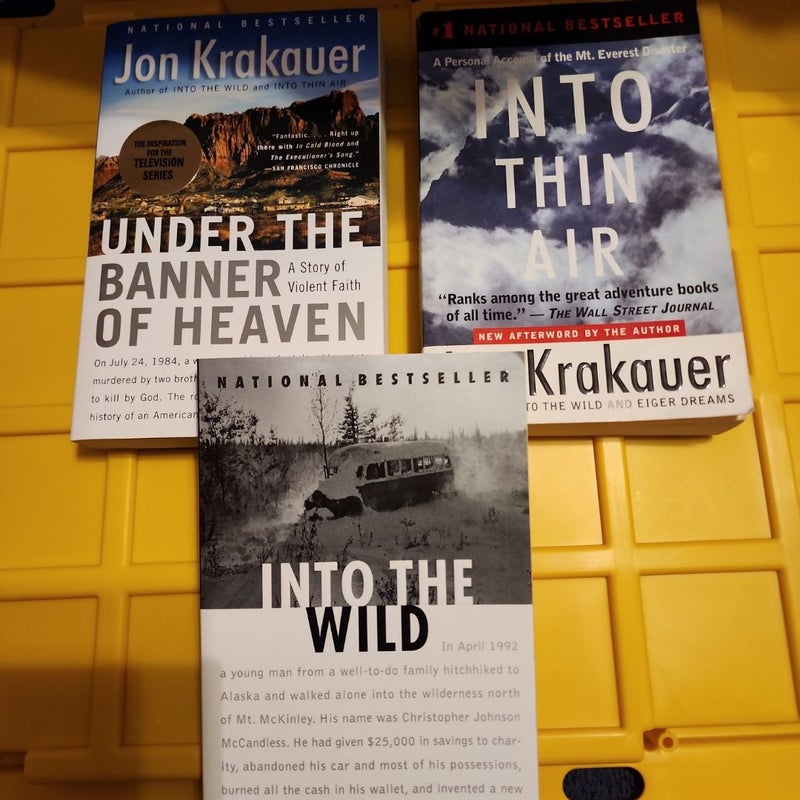 3 Jon Krakauer Books