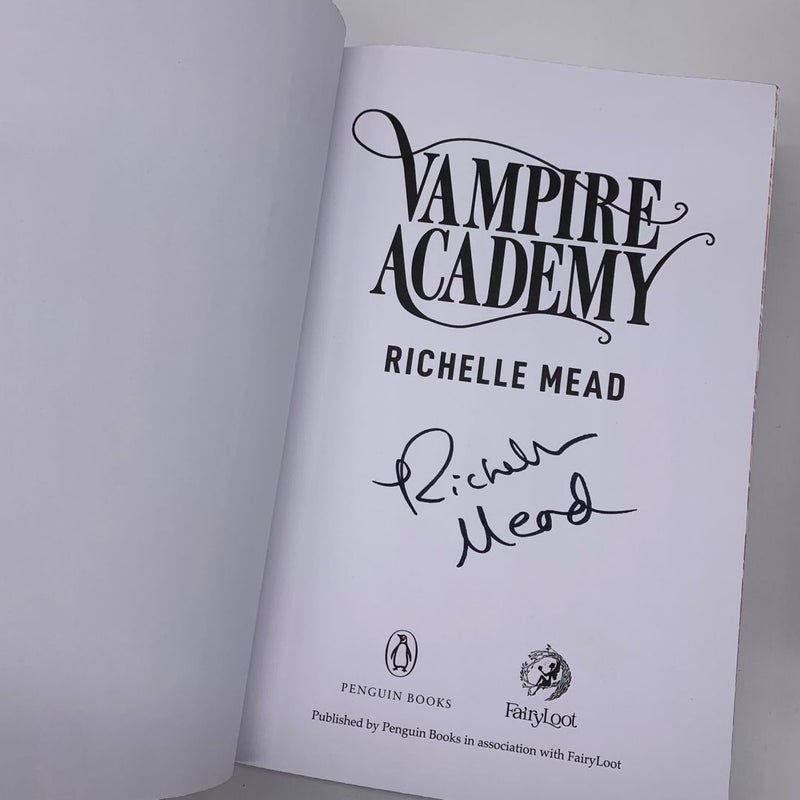 Fairyloot Exclusive Vampire Academy Set 1-3 Hand Signed