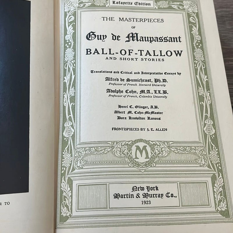 The Works of Guy De Maupassant Short Stories