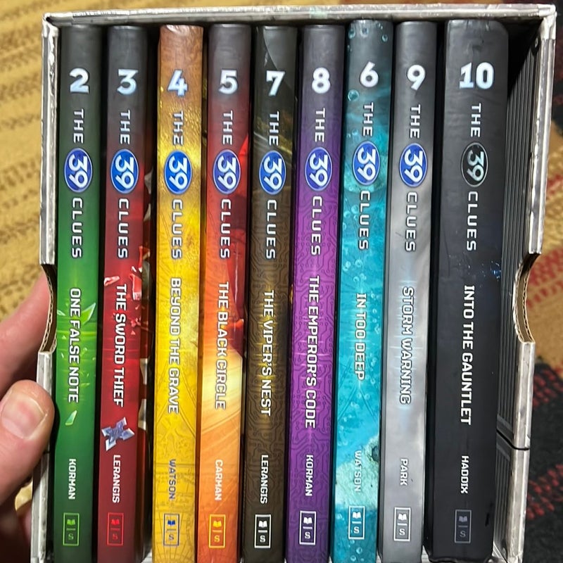 Almost complete set of 39 clues Books -9 books total 