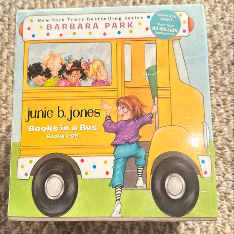 Junie B. Jones Books in a Bus - box set/lot/bundle - NEW by Barbara Park, Paperback | Pangobooks Junie B. Jones Books in a Bus - box set/lot/bundle - NEW by Barbara Park, Paperback | Pangobooks