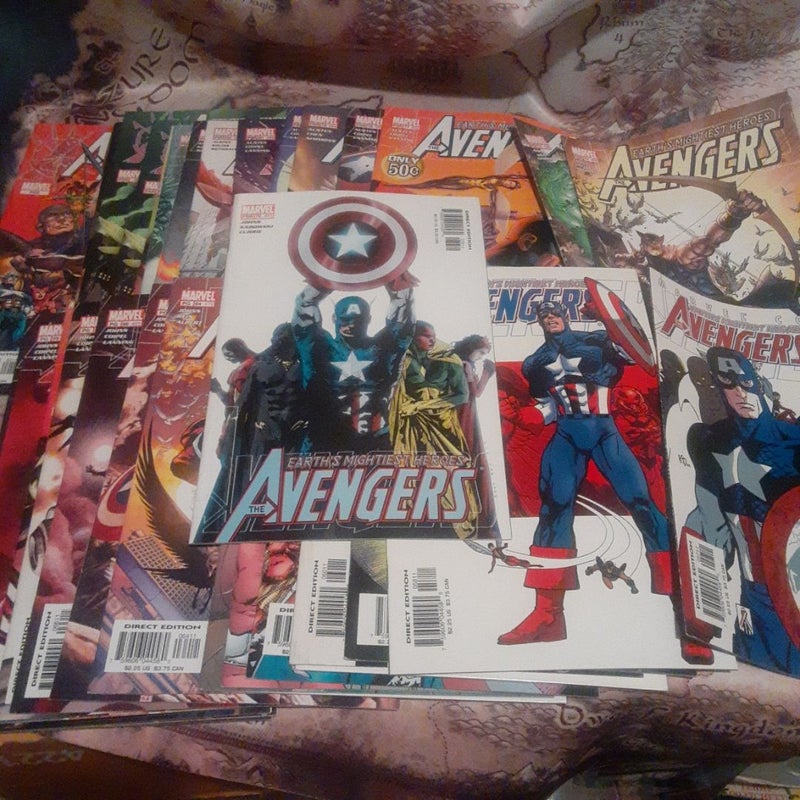 Complete Geoff Johns Avengers Comic Lot 