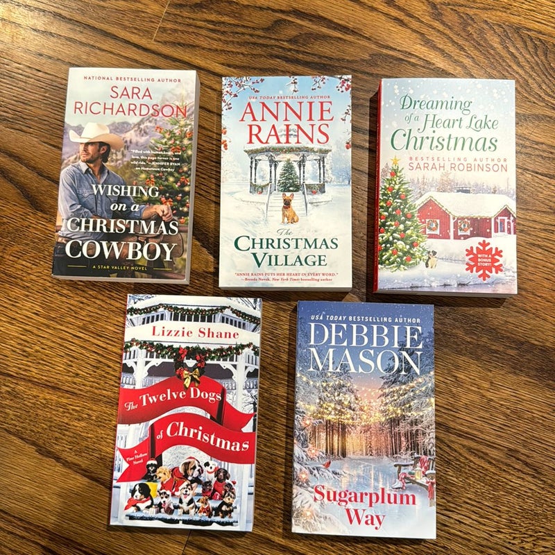 Christmas books all 5 of them