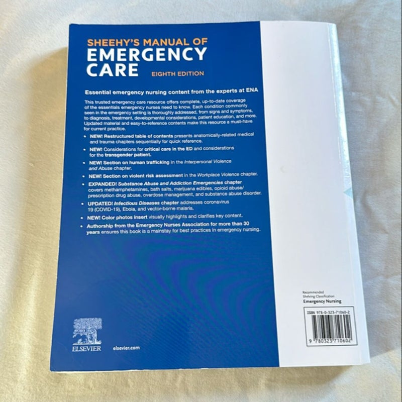 Sheehy's Manual of Emergency Care