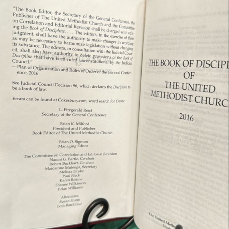 The Book of Discipline of the United Methodist Church, 2016