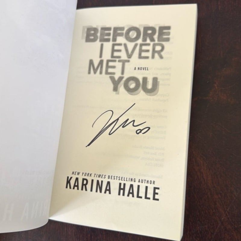 Before I Ever Met You