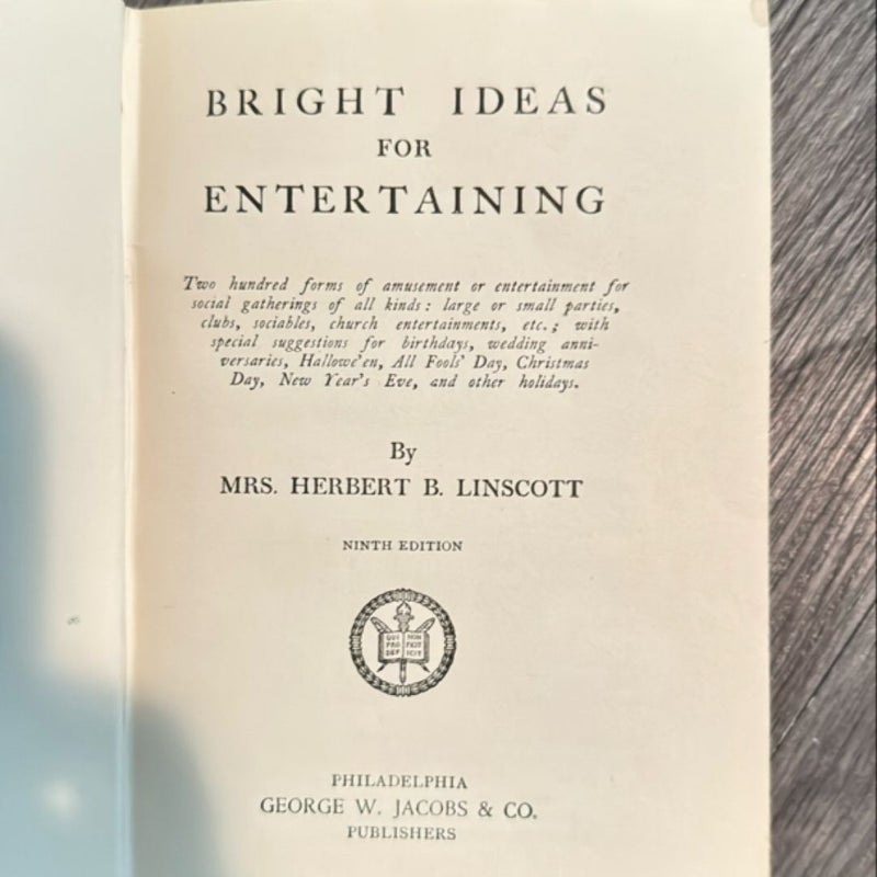 Bright Ideas for Entertaining 