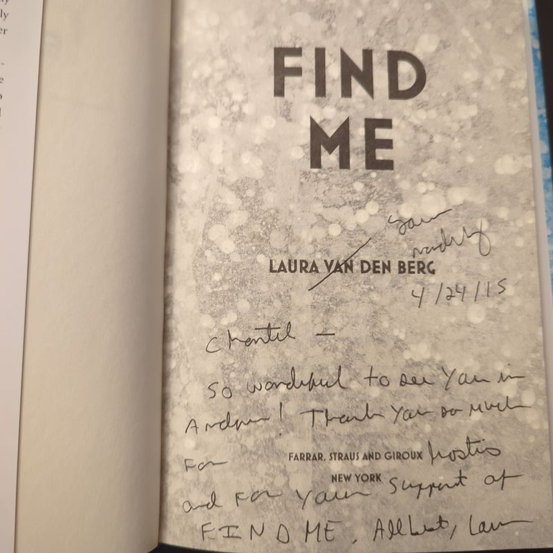 Find Me (SIGNED - but personalized)