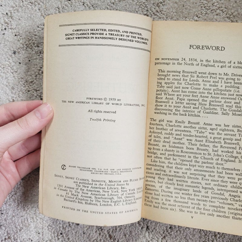 Wuthering Heights (12th Signet Classics Printing, 1959) 