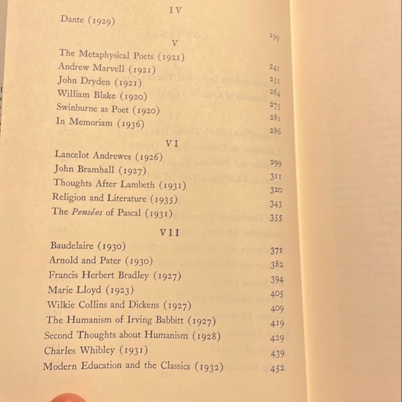 Selected Essays of T. S. Eliot (1964)