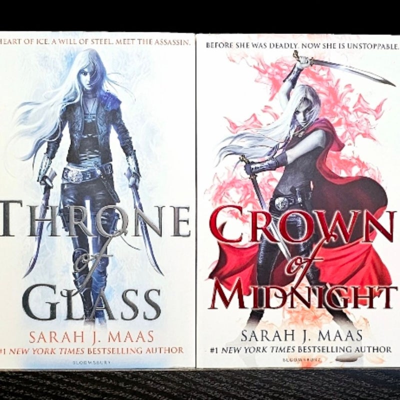 Throne of Glass  *oop UK paperback-complete set*