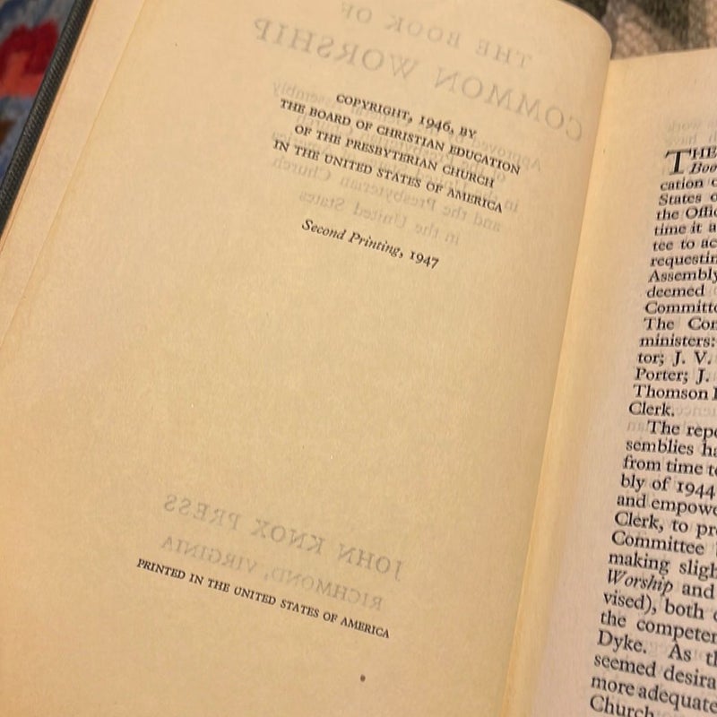 The Book of Common Worship (1947)