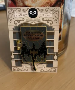 OwlCrate Fourth Wing Treasured Tomes pin