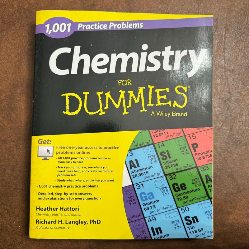 Chemistry: 1,001 Practice Problems for Dummies (+ Free Online Practice)