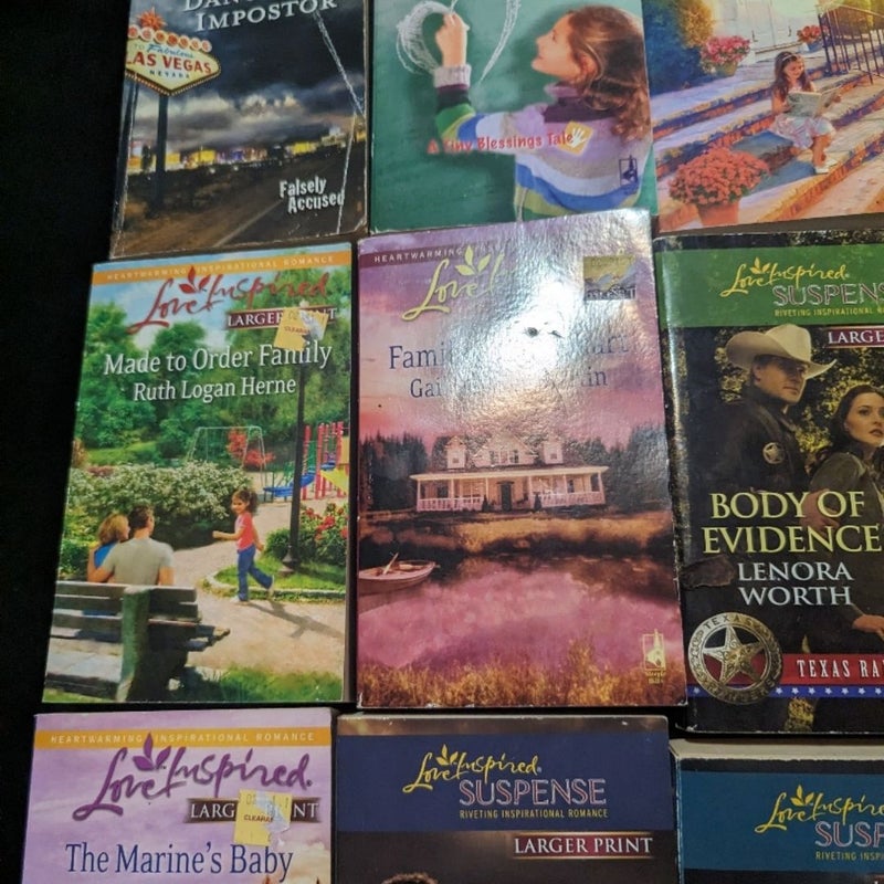 14 Larger Print Romance novels
