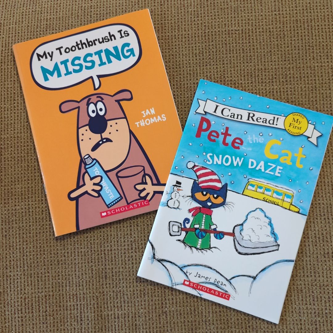 2BookBundle! Pete the Cat Snow Daze and My Toothbrush is Missing 