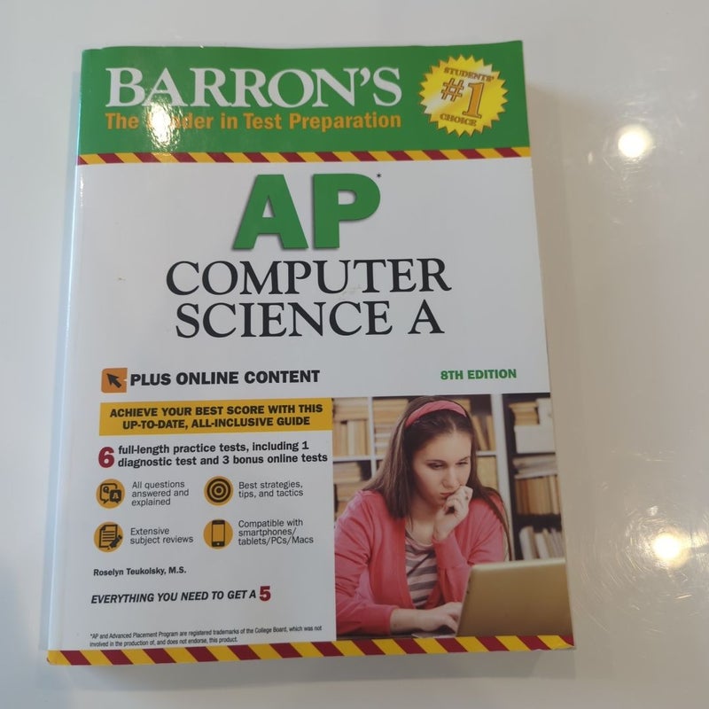 Barron's AP Computer Science a with Online Tests