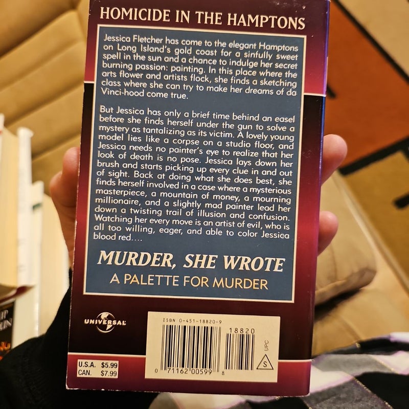 Murder, She Wrote: a Palette for Murder