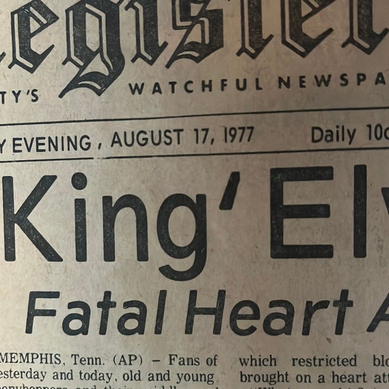 The Register Elvis Dies