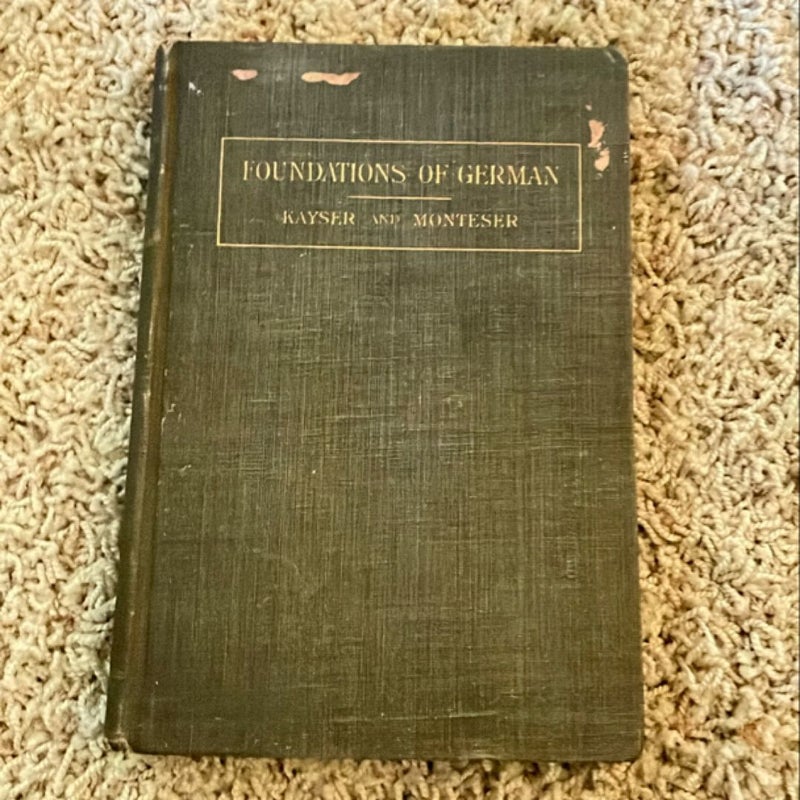 Foundations of German (1909)