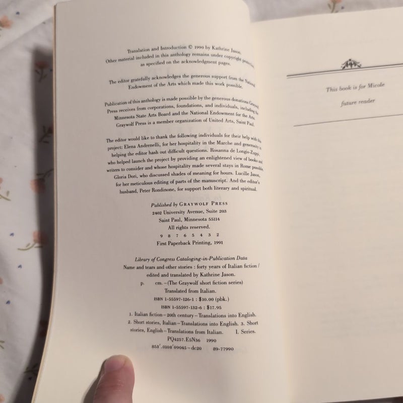 Name and Tears and Other Stories