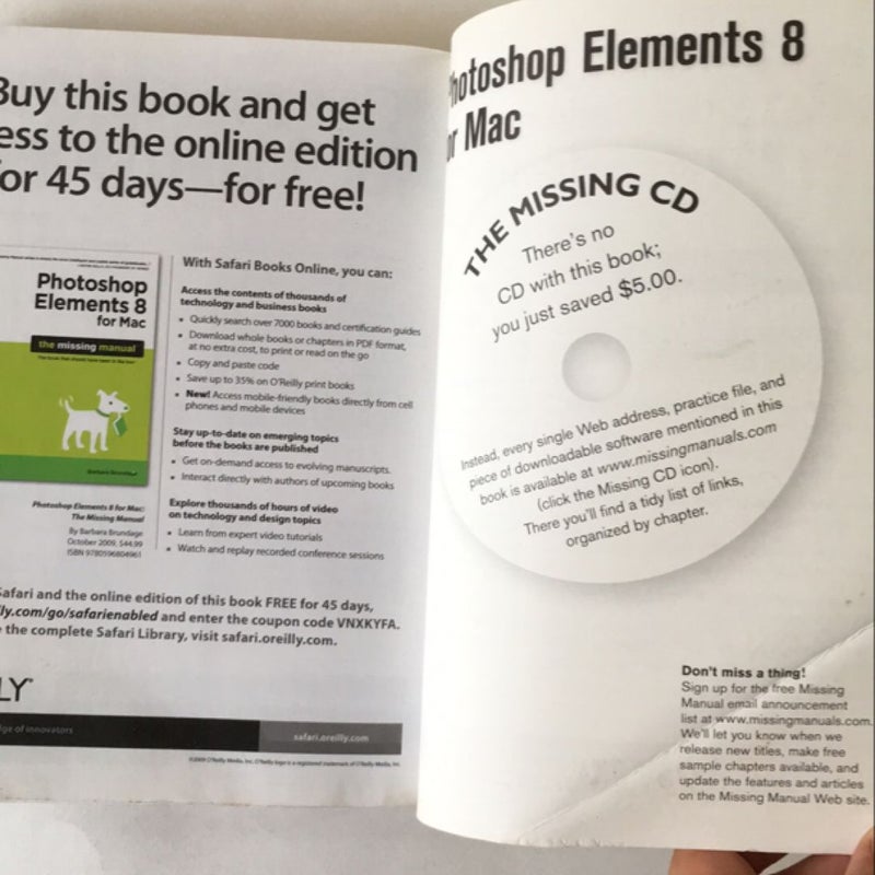 Photoshop Elements 8 for Mac: the Missing Manual