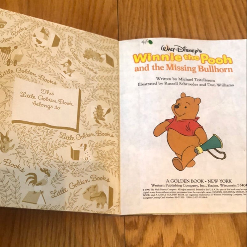 Winnie the Pooh and the Missing Bullhorn