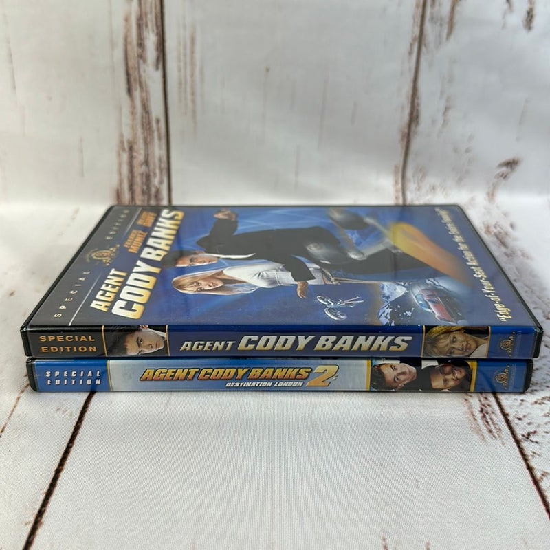 (2) Agent Cody Banks Movies DVD Lot