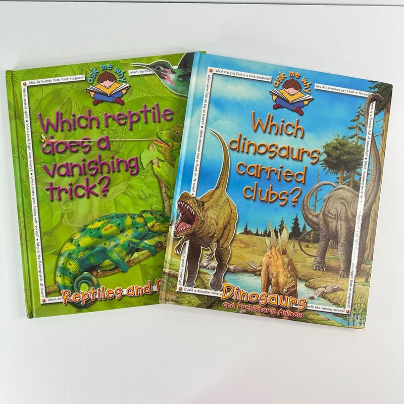 Ask Me Why-Dinosaurs and Reptiles-Lot of 2