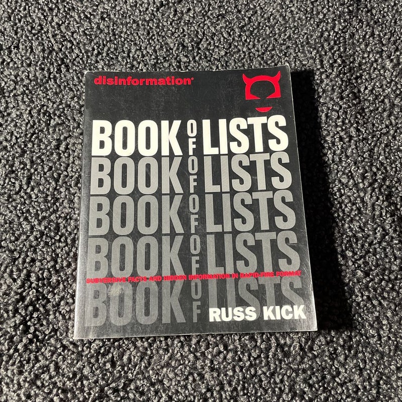 Disinformation Book of Lists