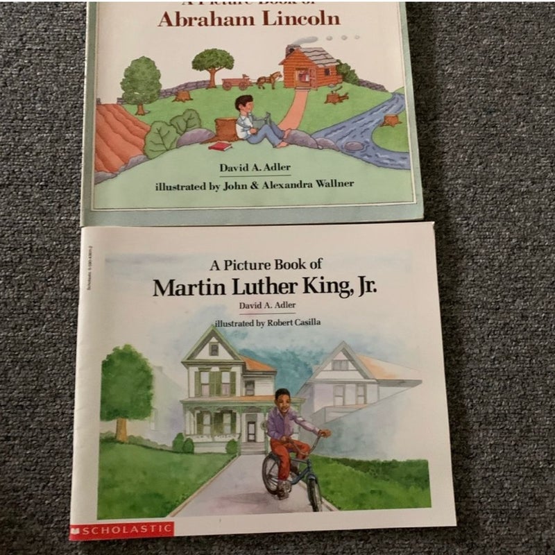 Abraham Lincoln and Martin Luther king jr picture books