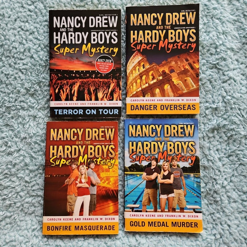 Nancy Drew and the Hardy Boys: Super Mysteries **4 book set**