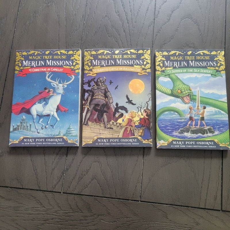 Magic tree house merlin missions books 1-3