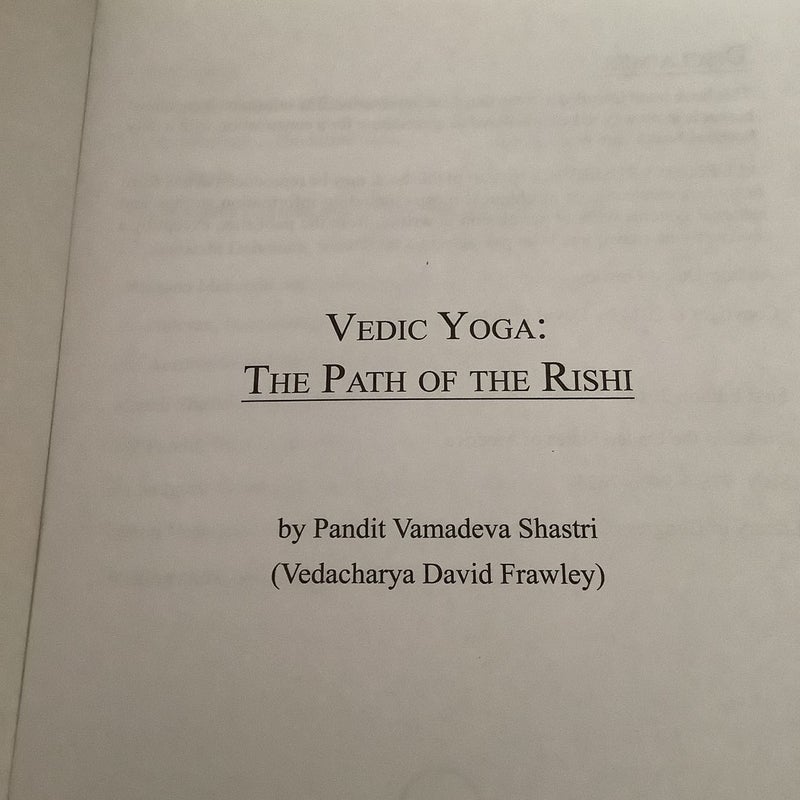 Vedic Yoga