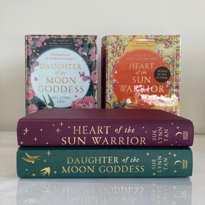 Daughter of The Moon Goddess & Heart of The Sun Warrior Waterstones SIGNED